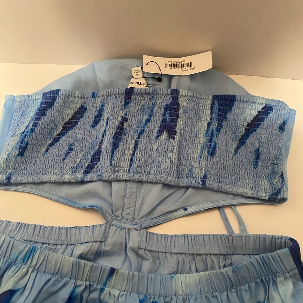 Blue Backless Dress